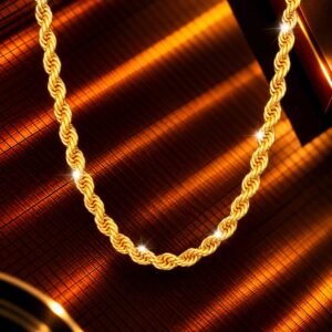 Corrente Espiral de Ouro