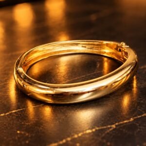 Bracelete Liso Clássico Dourado